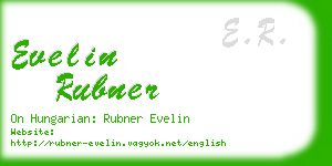 evelin rubner business card
